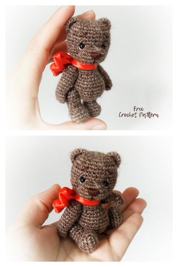 Crochet Tiny Teddy Bear Amigurumi Free Patterns