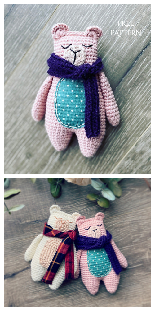 Crochet Rag Doll Bear Amigurumi Free Patterns