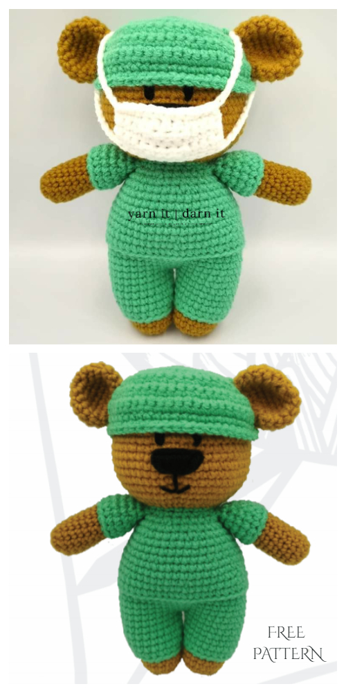 Amigurumi Frontline Hero Bear Free Crochet Pattern + Video