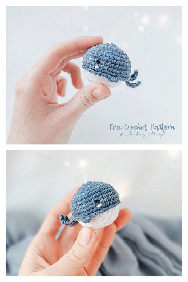 Amigurumi Miniature Animals Tiny Whale Free Crochet Patterns