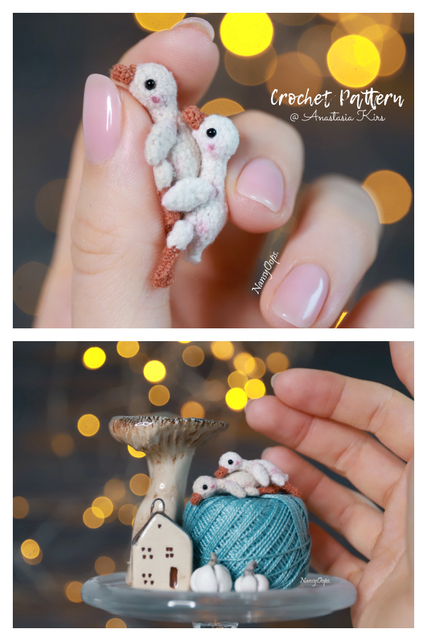 Amigurumi Miniature Animals Cuddly Geese Crochet Patterns
