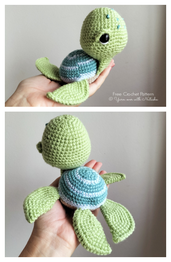 Amigurumi Sea Turtle Oliver Free Crochet Pattern