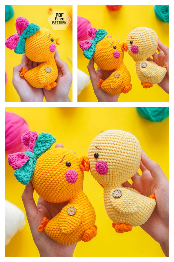 Amigurumi Spring Duck Free Crochet Pattern