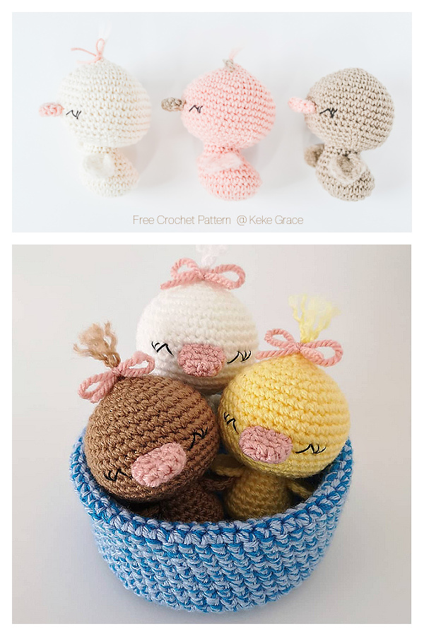 Crochet Dottie The Duck Amigurumi Free Patterns