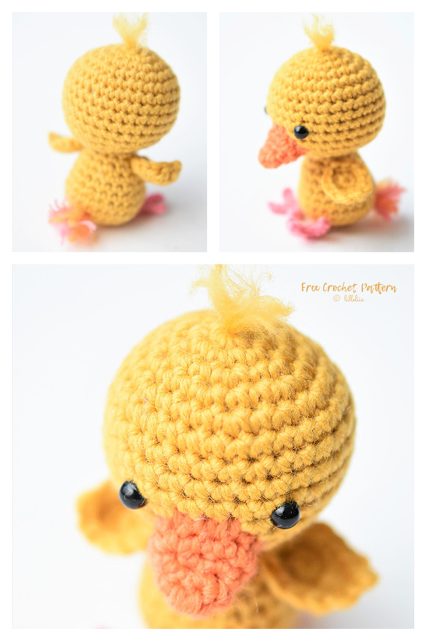 Amigurumi Spring Little friendly Duck Free Crochet Patterns