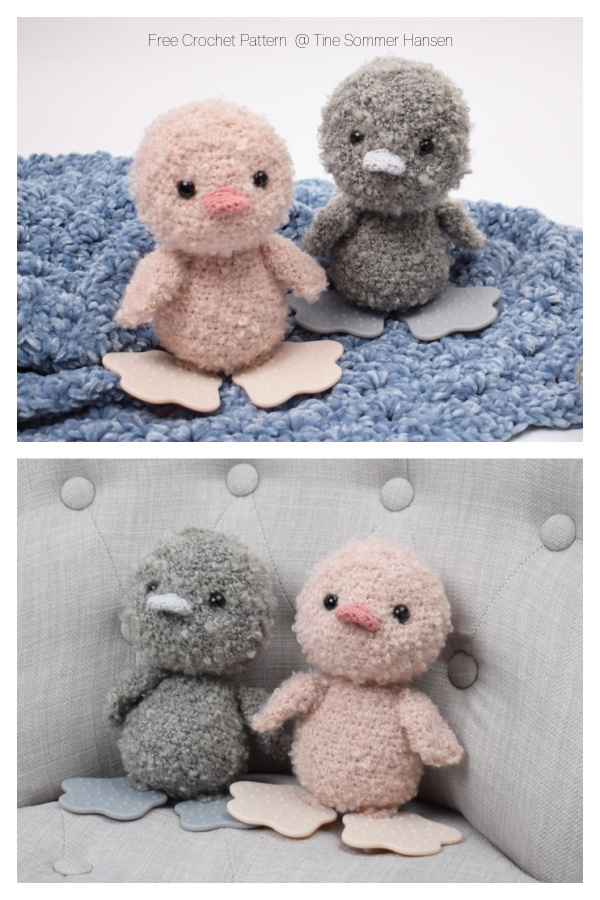 Amigurumi Spring Curly Baby Duckling Free Crochet Patterns