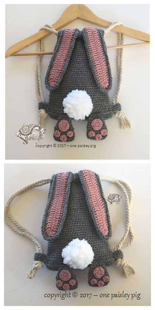 Bunny Backpack Free Crochet Pattern & Paid