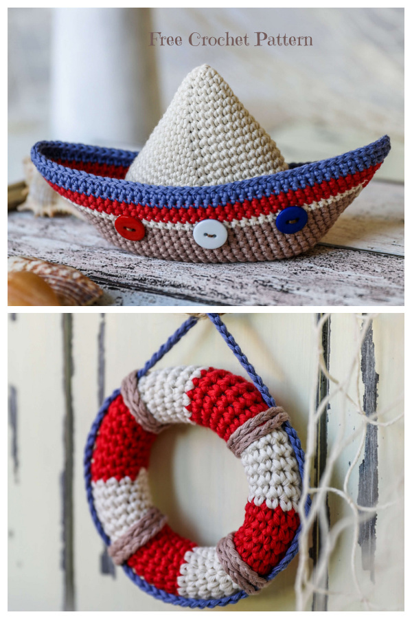 Crochet Sailboat Amigurumi Free Pattern