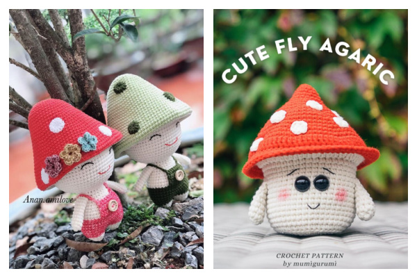 Crochet Mushroom Doll Amigurumi Free Pattern + Video