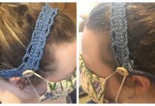 Buttoned Headband Mask Holder Free Crochet Patterns Buttoned Headband Mask Holder Free Crochet Pattern
