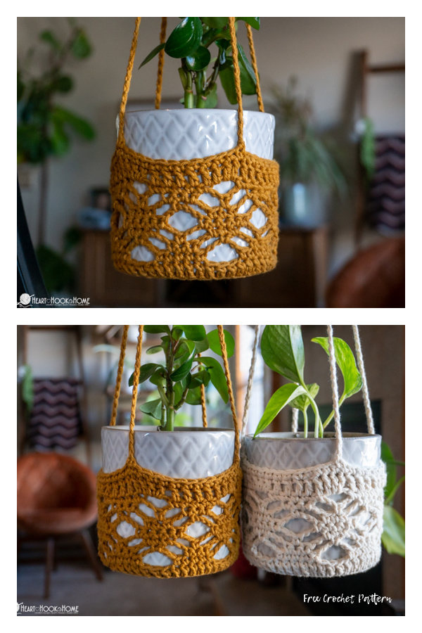 Planter Hanger Free Crochet Pattern