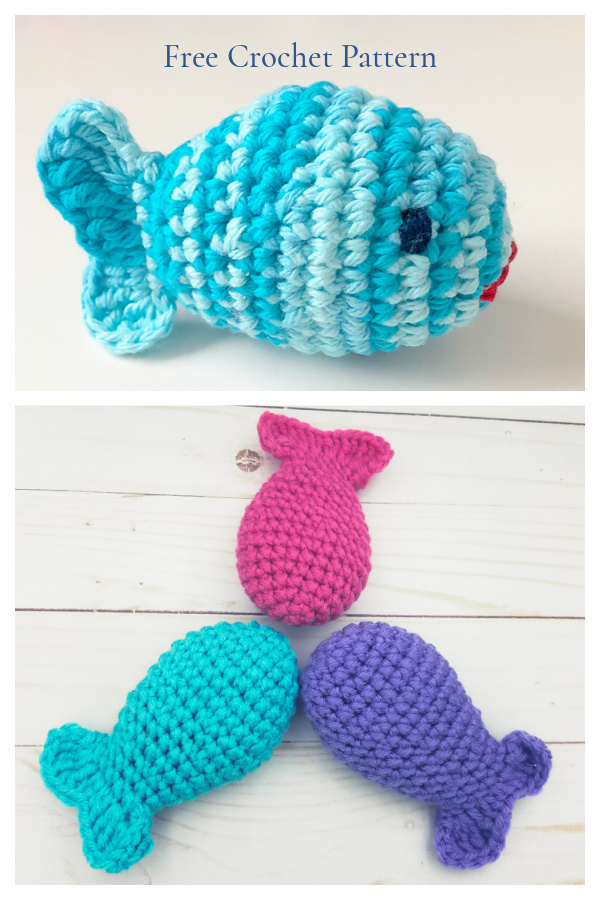 No Sew Cat Toy Crochet Fish Amigurumi Free Patterns