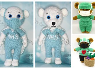 Amigurumi Frontline Hero Bear Free Crochet Patterns + Video Amigurumi Frontline Hero Bear Free Crochet Pattern + Video