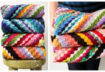 C2C Scrappy Blanket Free Crochet Pattern C2C Scrappy Blanket Free Crochet Pattern