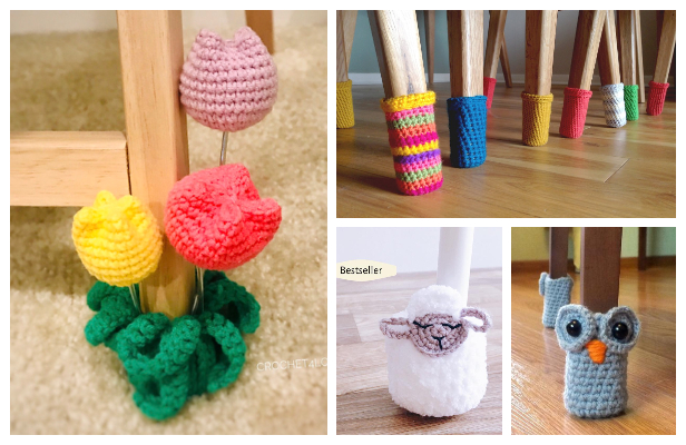 Crochet Chair Sock, Crochet Chair Gliders, Crochet Chair
