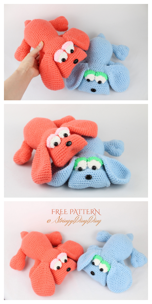 Crochet Hound Dog Amigurumi Free Pattern