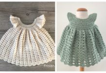 Girls Shell Stitch Dress Crochet Patterns +  Video Girls Shell Stitch Dress Crochet Patterns + Video