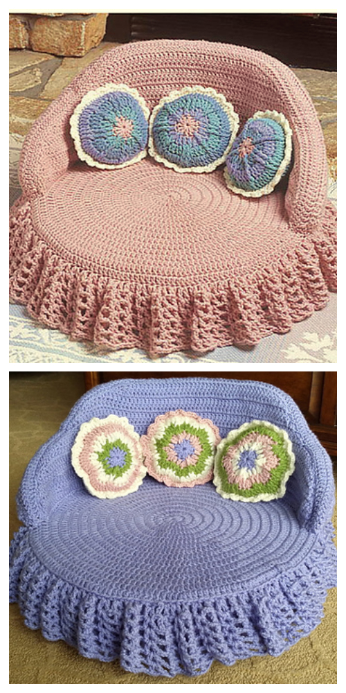 Kitty Couch Bed Crochet Patterns