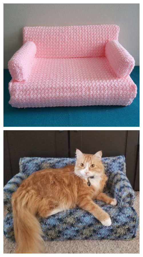 Kitty Couch Bed Crochet Patterns