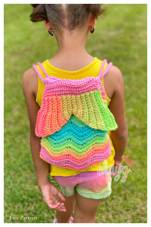 Mermaid Ripple Bag Free Crochet Patterns