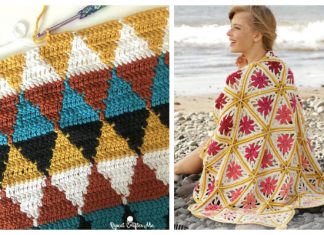 Triangle Blanket Free Crochet Patterns Triangle Blanket Free Crochet Patterns