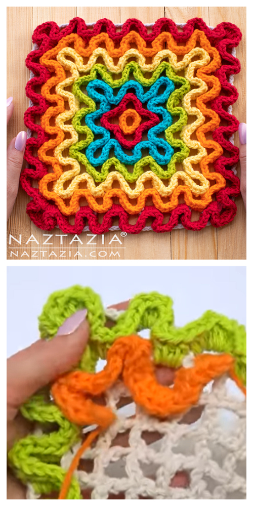 Wiggly Pad Free Crochet Patterns + Video