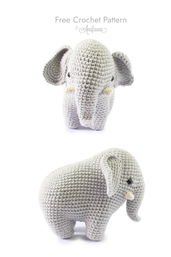 Duke Elephant Amigurumi Free Crochet Pattern