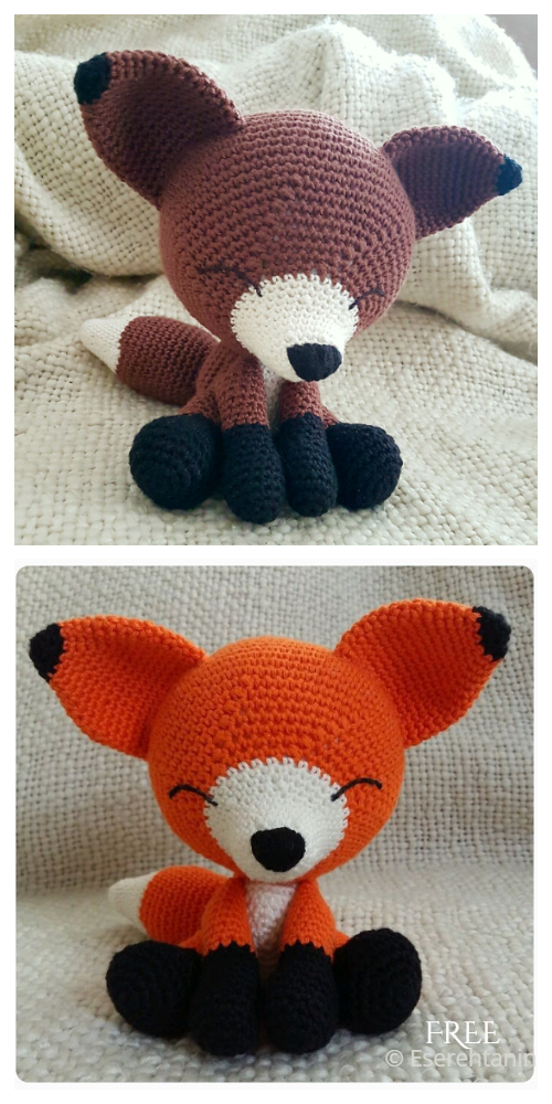 Crochet Sleepy Fox Amigurumi Free Patterns