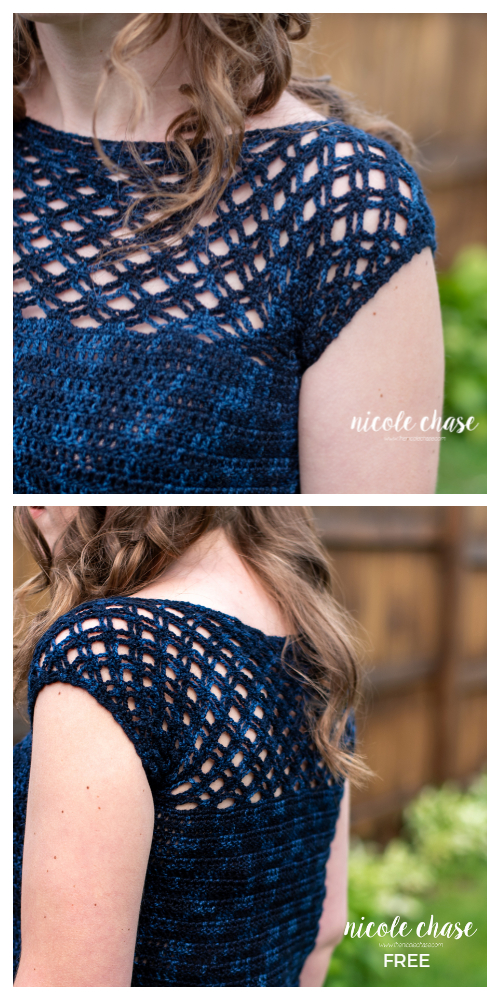 Marley Lace Top Free Crochet Patterns