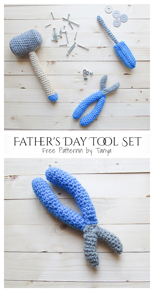 Father's Day Crochet Tool Set Free Crochet Pattern