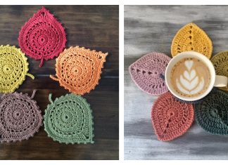 Fun Leaf Coaster Free Crochet Patterns + Video Fun Leaf Coaster Free Crochet Patterns