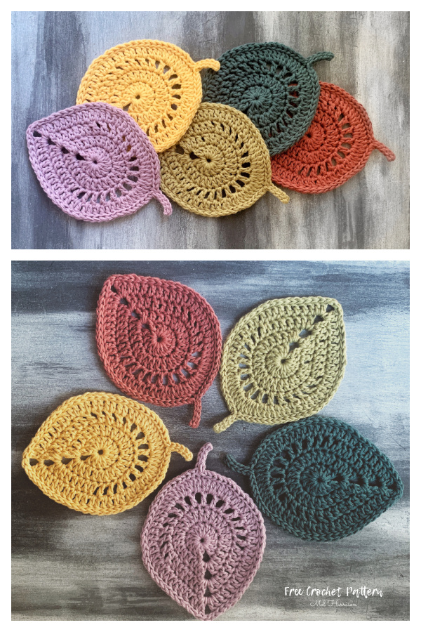 Fun Leafling Coaster Free Crochet Pattern