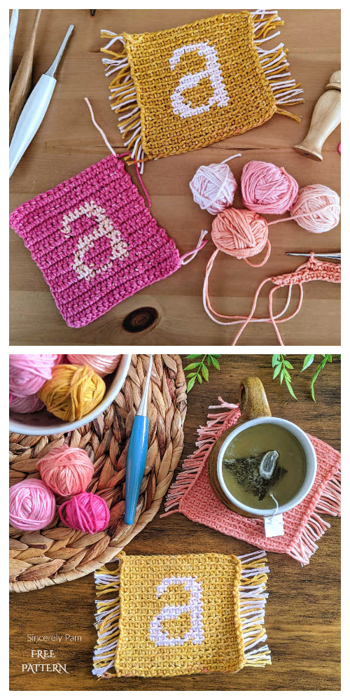 Mug Rug Coaster Free Crochet Patterns