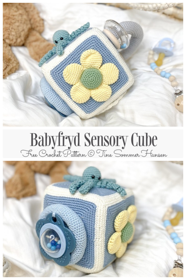 Babyfryd Sensory Cube Free Crochet Patterns