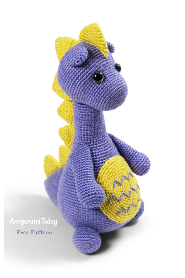 Crochet Spiky Dinosaur Amigurumi Free Patterns