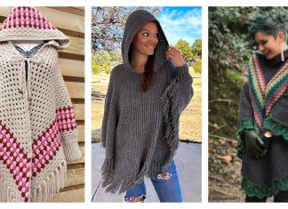7 Hooded Poncho Crochet Patterns Hooded Poncho Crochet Patterns