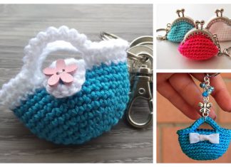 Mini Bag Keychain Free Crochet Patterns Mini Bag Keychain Free Crochet Pattern + Video