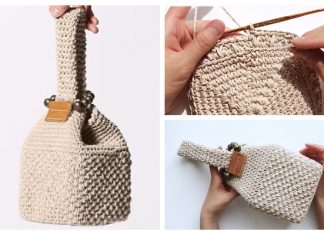 Solid Square bag Free Crochet Pattern + Video Solid Square bag Free Crochet Pattern + Video