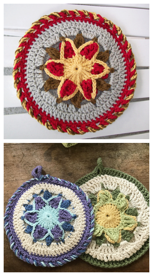 Star Pot Holder Free Crochet Patterns