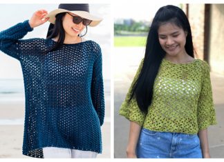Easy Lace Sweater Top Free Crochet Patterns + Video Easy Lace Sweater Top Free Crochet Patterns + Video