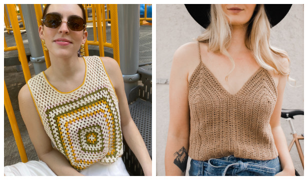 Easy Summer Tank Top Free Crochet Patterns & Paid