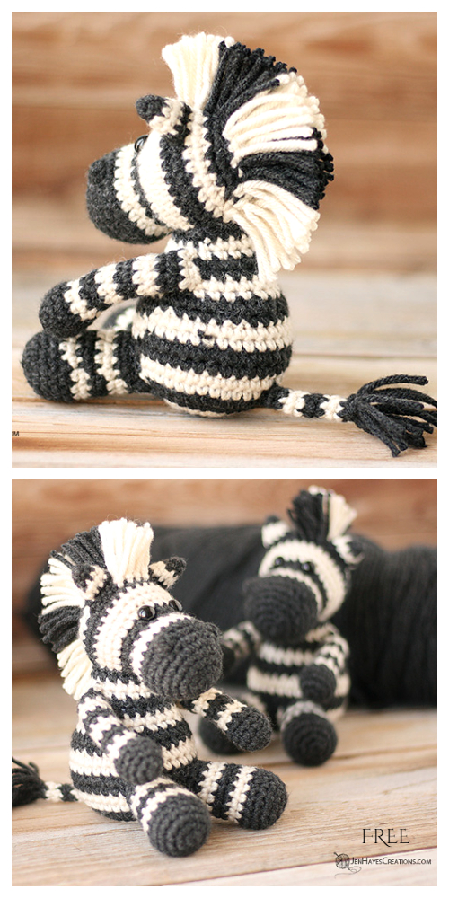 Amigurumi Zebra Free Crochet Patterns