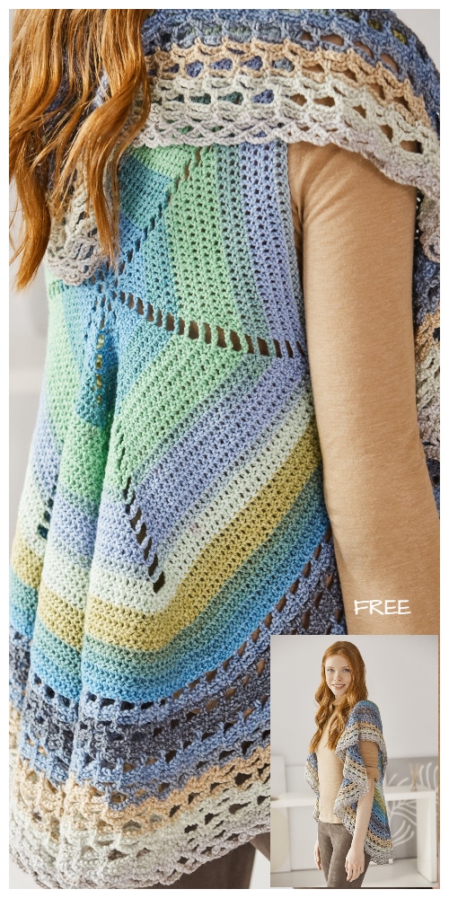 Flair Circle Vest Free Crochet Pattern