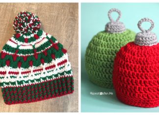Christmas Beanie Hat Free Crochet Patterns Christmas Beanie Hat Crochet Free Patterns