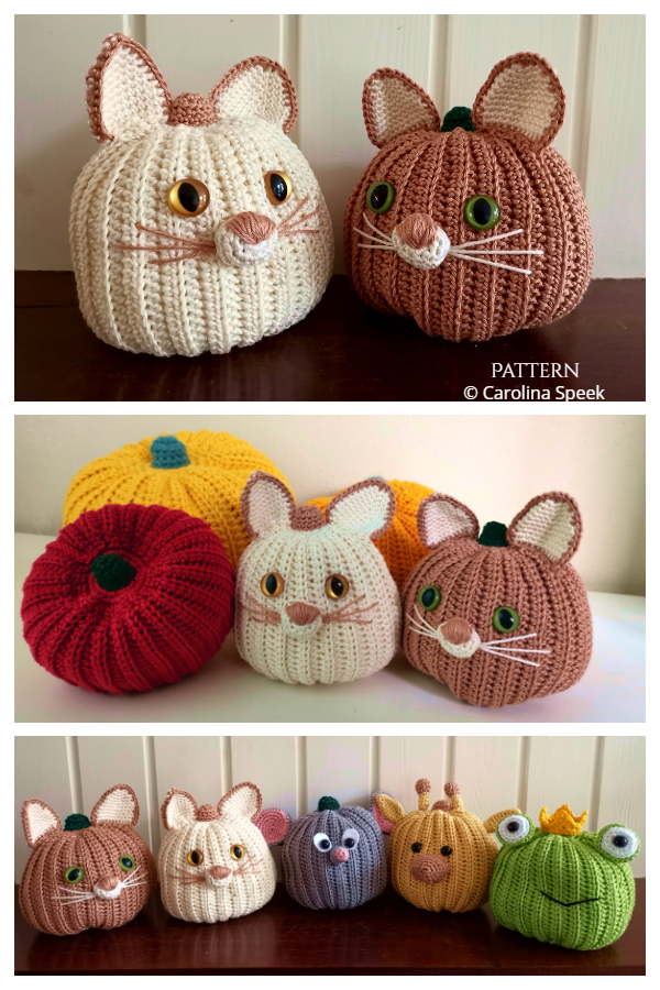 Cat Pumpkin Pals Crochet Pattern