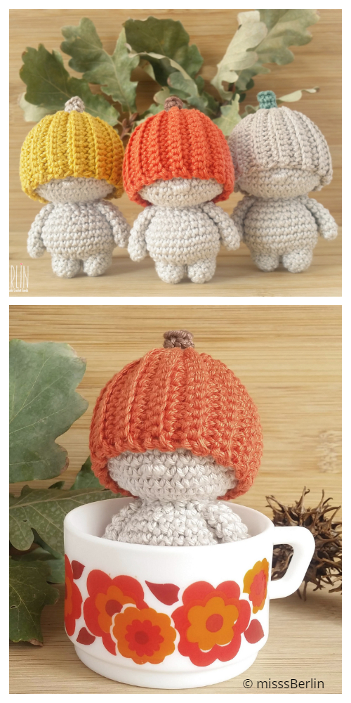 Crochet The pumpkin Dude Doll Amigurumi Patterns