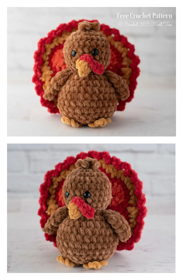 Crochet Toby the Turkey Amigurumi Free Pattern