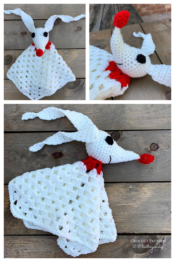 Crochet Zero Ghost Dog Lovey Amigurumi  Patterns