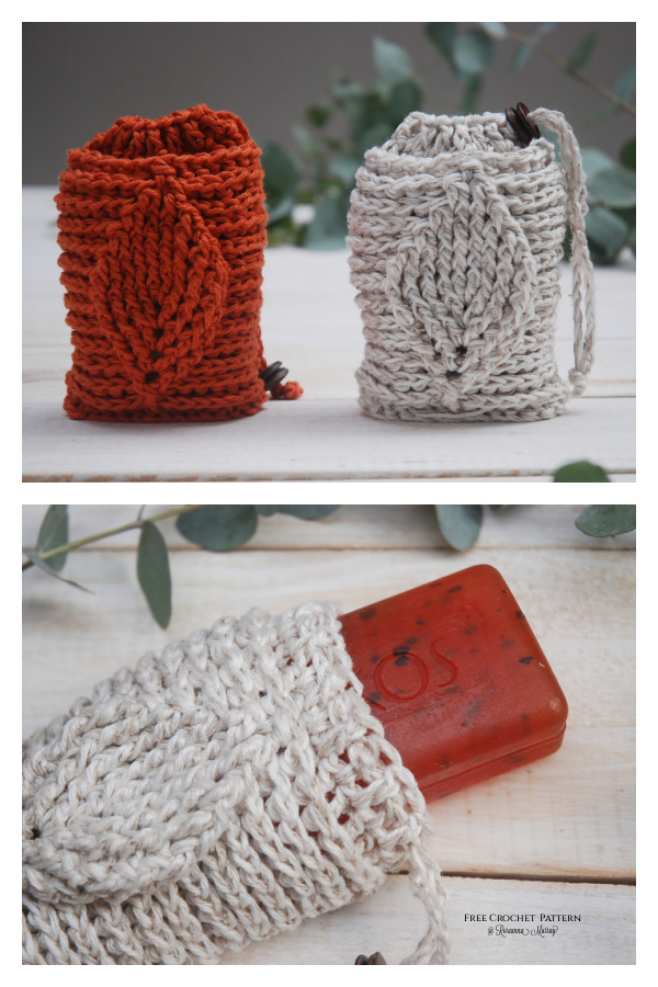 Leaf Soap Saver Free Crochet Patterns