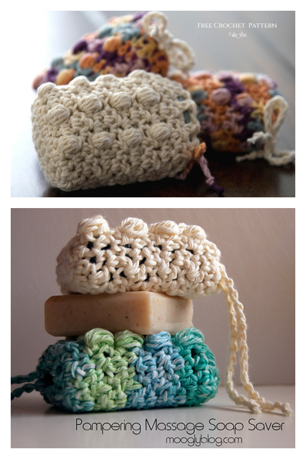 Pampering Massage Soap Saver Free Crochet Patterns
